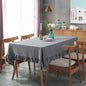 100% Cotton Table Cloth Washable Tablecloth for Wedding Party Dining Banquet Decoration Luxuriou Table Cover Flounce Stitching