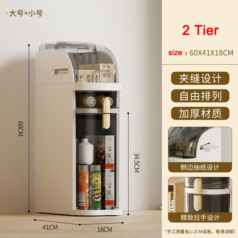 1 Piece Plastic 18Cm Narrow Size Gap Storage Cabinet Drawer