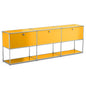 Modern Storage Cabinet Stainless Metal Organizer TV Stand