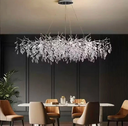 Modern Luxury Home Decor Crystal Chandelier For Kitchen Island Dining Tables Living Rooms Pendant Lamps Indoor Lighting Fixture