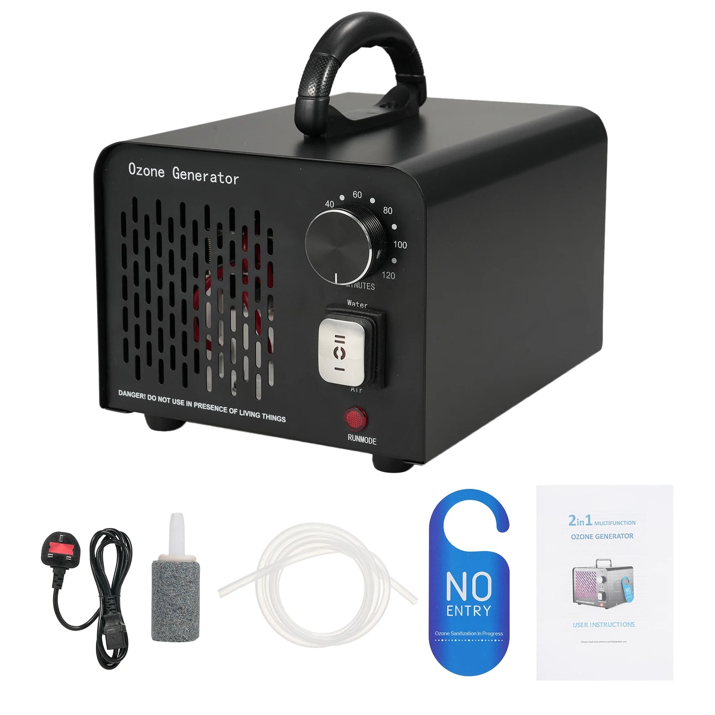 2 in 1 60g/h Ozone Generator Ozone Machine Ozono Air Purifier Cleaner Disinfection Sterilization Remove Odor O3 Ozonizador