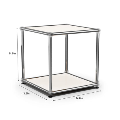 Modern Storage Cabinet Stainless Metal Organizer TV Stand