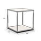 Modern Storage Cabinet Stainless Metal Organizer TV Stand