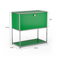 Modern Storage Cabinet Stainless Metal Organizer TV Stand
