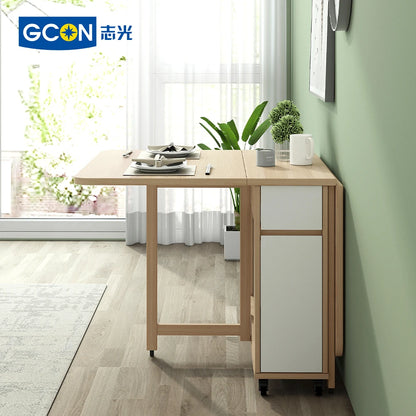 Folding Dining Table, Space Saving Kitchen Set Foldable Dinning Room Furniture