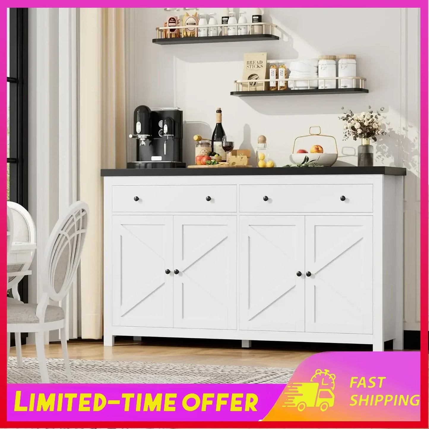 Sideboard Georgina Large Coffee Bar