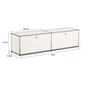Modern Storage Cabinet Stainless Metal Organizer TV Stand