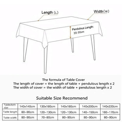 Cotton Linen Tablecloth Flounces Fabric Dust-Proof Table Cover for Kitchen Dinner Picnic Table Cloth Tabletop Buffet Home Decor