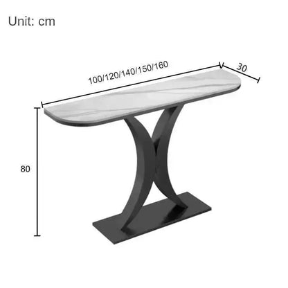 Nordic Light Luxury Console Table for Living Room Furniture Entryway Table Modern Hallway Table Semicircular Entrance Tables