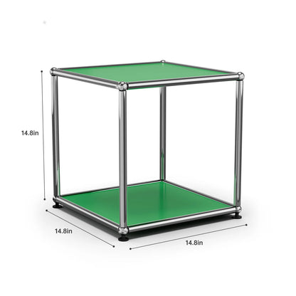 Modern Storage Cabinet Stainless Metal Organizer TV Stand