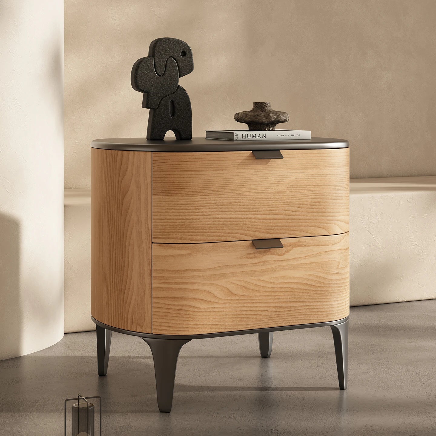 Luxury Delicacy Bedside Tables Simple Creative Storage Drawers Nightstand Trendy Italian Mesitas De Noche Bedroom Furniture