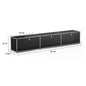 Modern Storage Cabinet Stainless Metal Organizer TV Stand