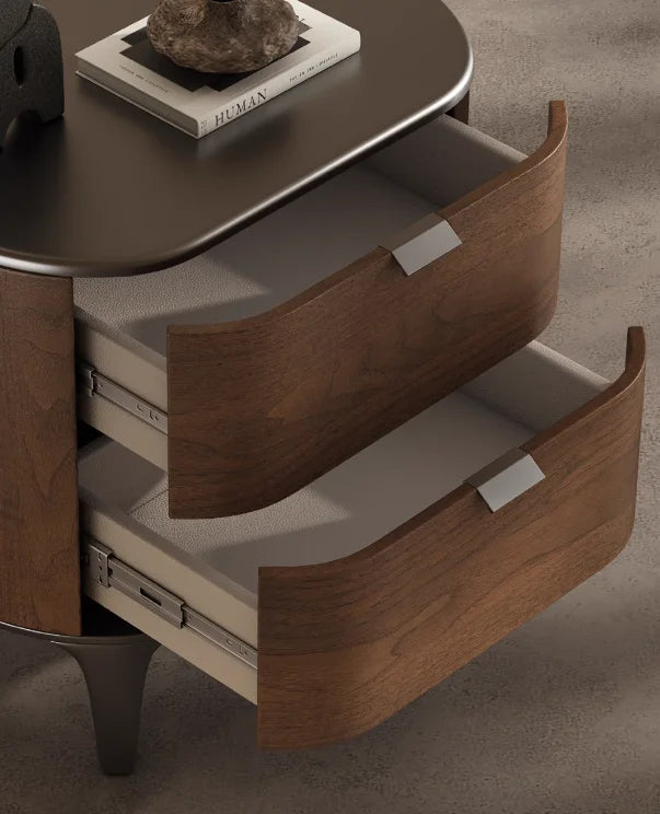 Luxury Delicacy Bedside Tables Simple Creative Storage Drawers Nightstand Trendy Italian Mesitas De Noche Bedroom Furniture