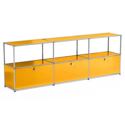 Modern Storage Cabinet Stainless Metal Organizer TV Stand