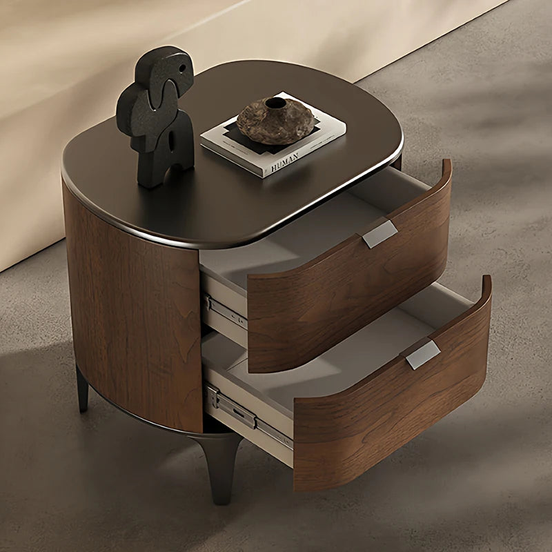 Luxury Delicacy Bedside Tables Simple Creative Storage Drawers Nightstand Trendy Italian Mesitas De Noche Bedroom Furniture