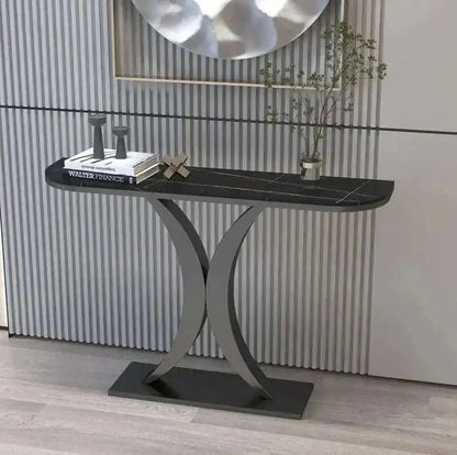 Nordic Light Luxury Console Table for Living Room Furniture Entryway Table Modern Hallway Table Semicircular Entrance Tables