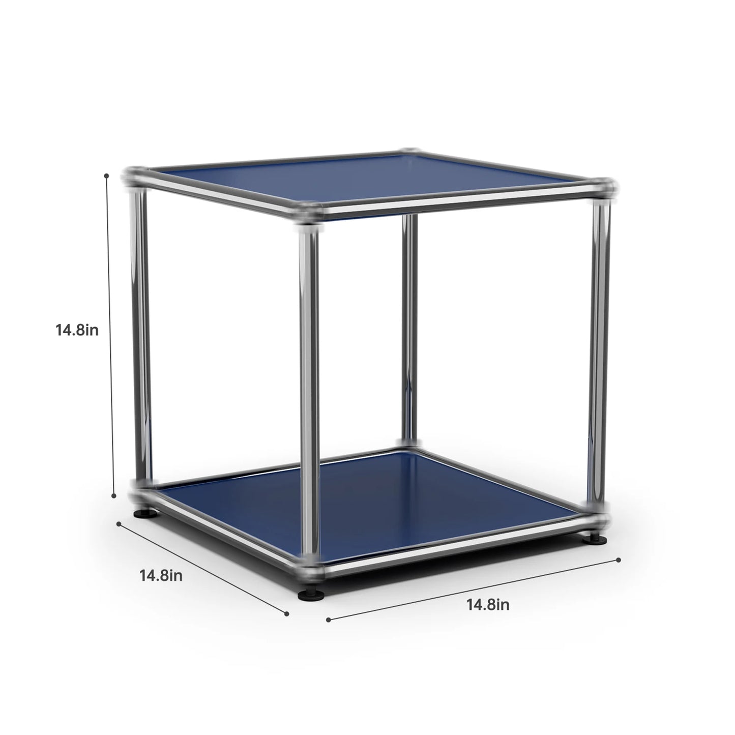 Modern Storage Cabinet Stainless Metal Organizer TV Stand