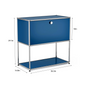 Modern Storage Cabinet Stainless Metal Organizer TV Stand
