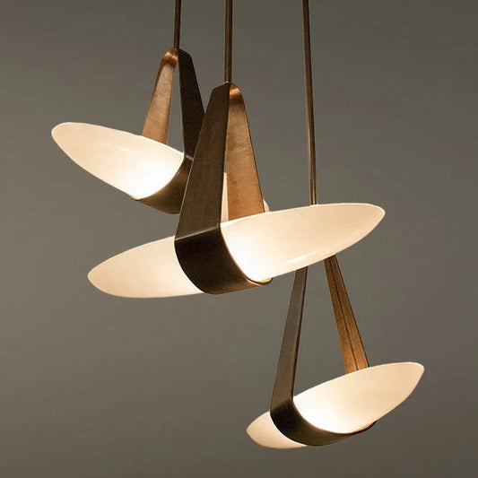 Nordic Designer Leather LED Chandelier Kitchen Coffee Tables Dining Room Bedroom Bedside Bar Art Pendant Lights Home Decor Lamps