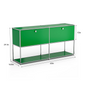 Modern Storage Cabinet Stainless Metal Organizer TV Stand