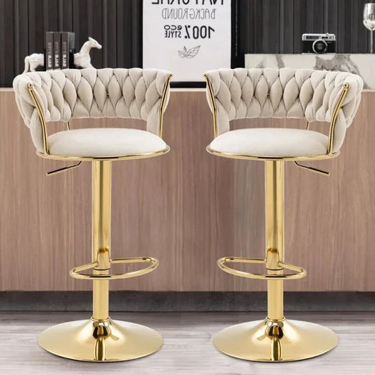 Modern Gold Legs Bar Stools Adjustable Height Italian Minimalist Bar Stools Ergonomic Designer Mama Sandalyesi Kitchen Furniture