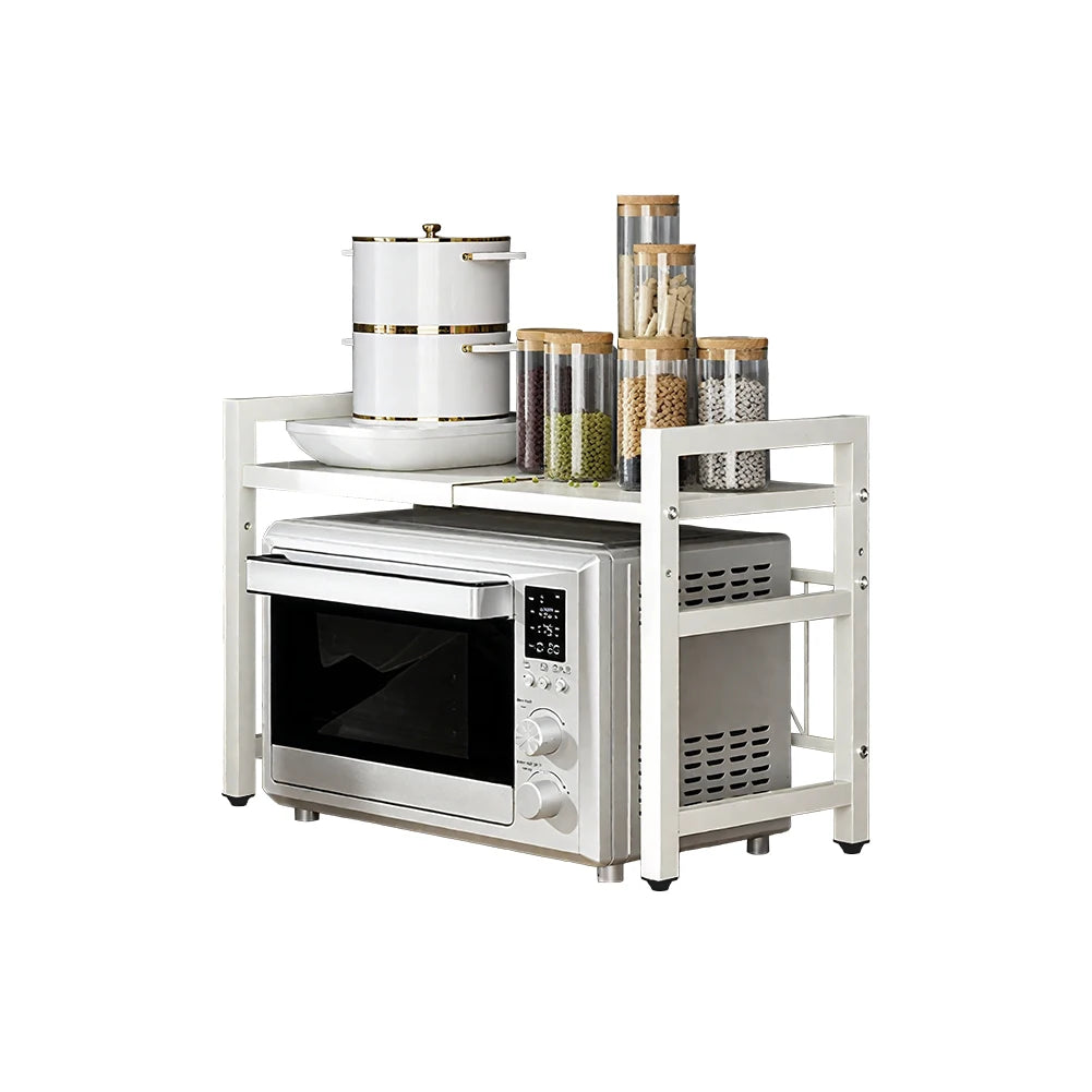 1pc Expandable 42-64cm Microwave Shelf Organizer