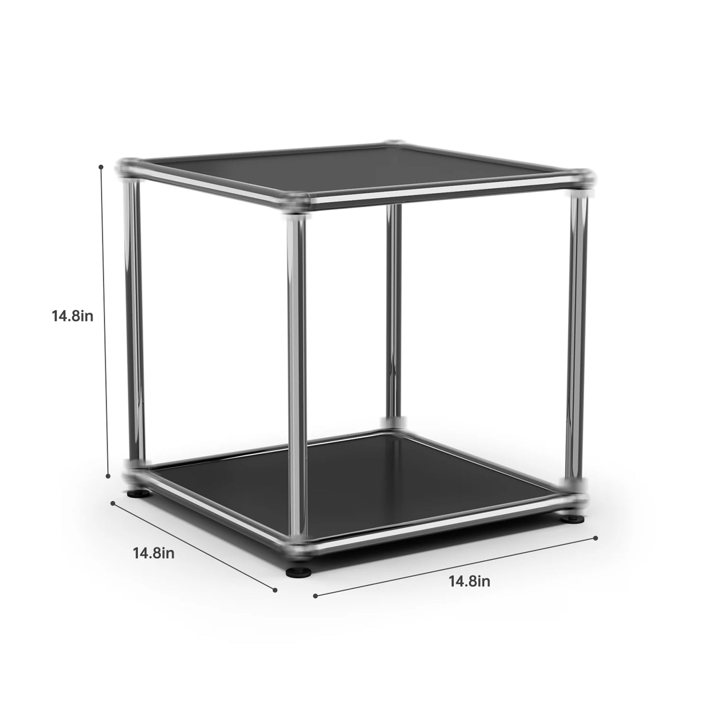 Modern Storage Cabinet Stainless Metal Organizer TV Stand