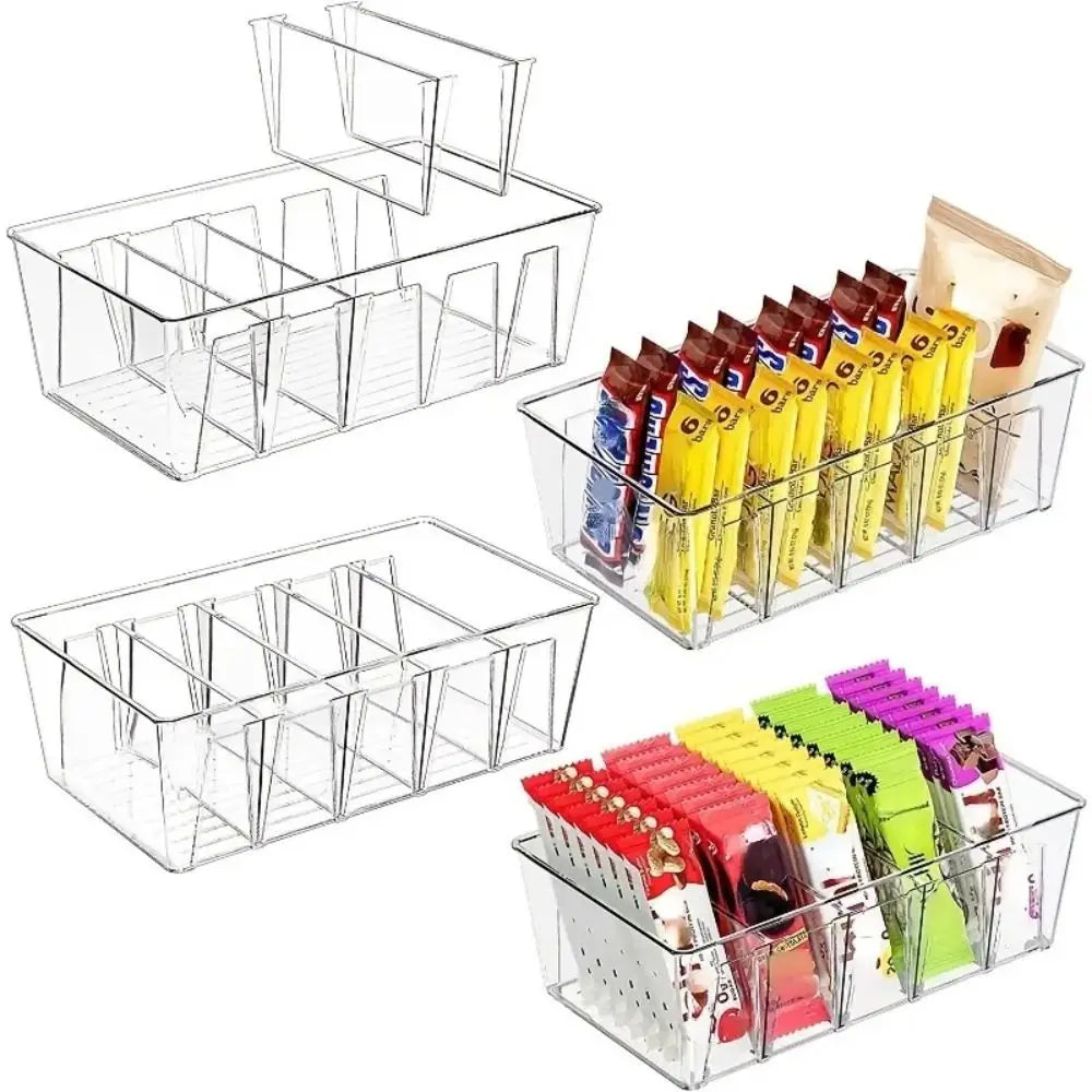 Divider Storage Box Freshness preservation Transparent Refrigerator storage box Refrigerator fresh-keeping storage box