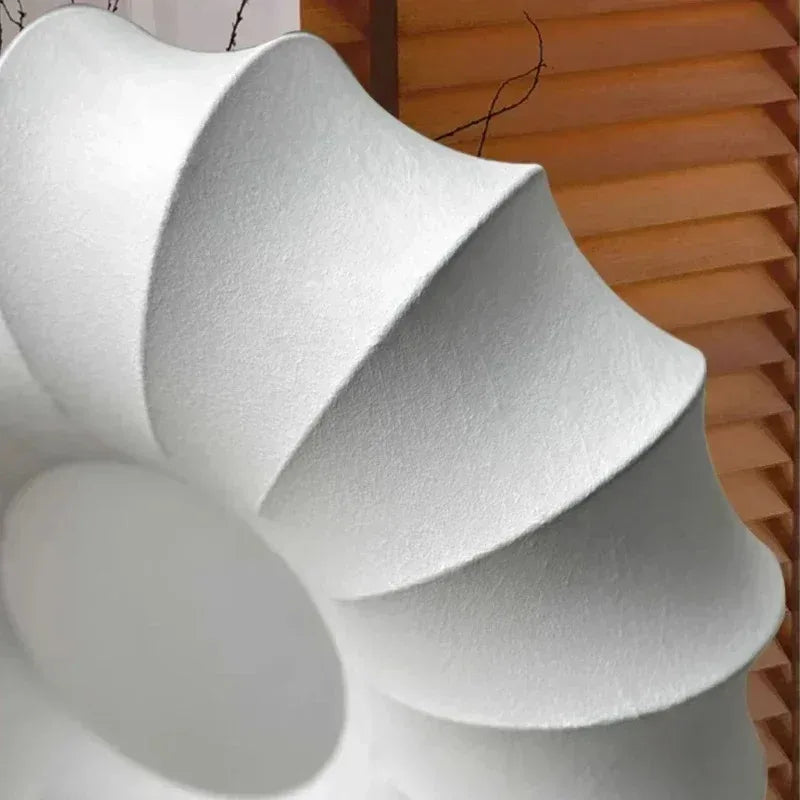 Japanese Style Silk LED Pendant Lights Living Dining Room Kitchen Food Tables Bedroom Nordic Chandelier Home Decor Light Fixture
